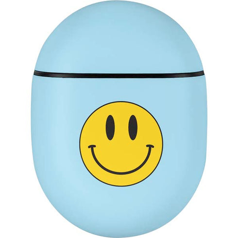Blue Happy Face Google Pixel Buds Skin